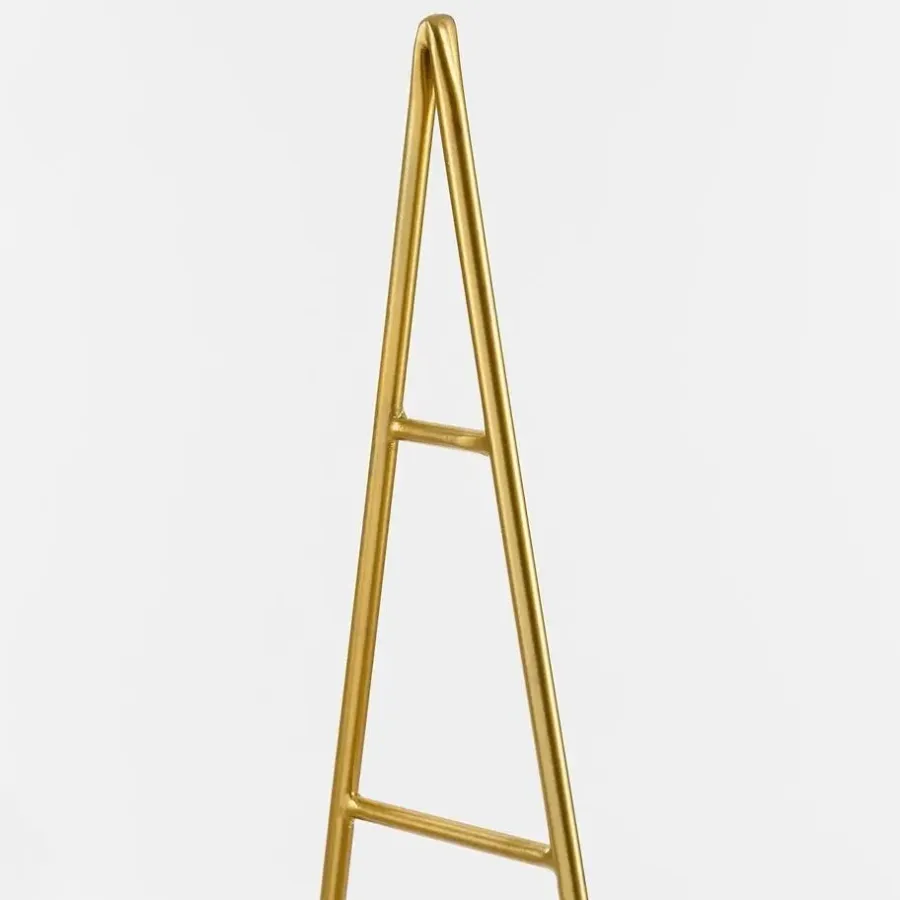 Mica Decorations Decoratie Kerstboom - L34 x B12 x H90 cm - IJzer - Goud