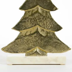 Kerstbomen-Mica Decorations Decoratie Kerstboom - L18 x B7 x H32 cm - Champagne