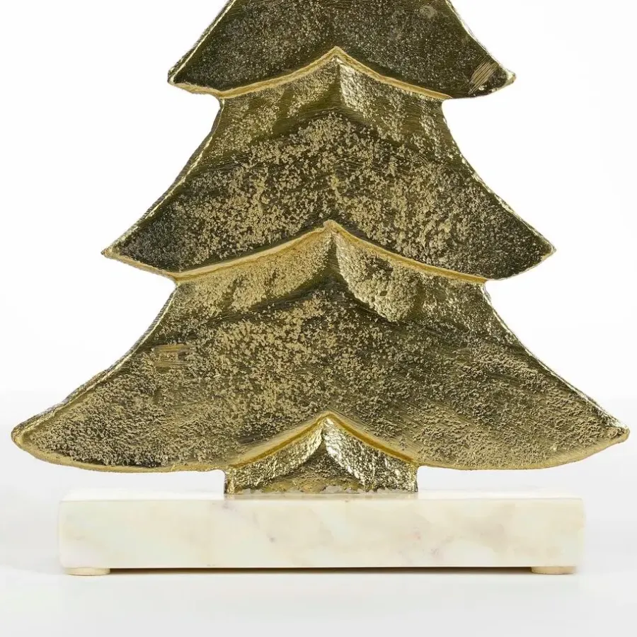 Kerstbomen-Mica Decorations Decoratie Kerstboom - L18 x B7 x H32 cm - Champagne