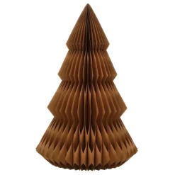 Kerstbomen-Mica Decorations Decoratie Kerstboom - H152 x Ø104 cm - Papier - Bruin