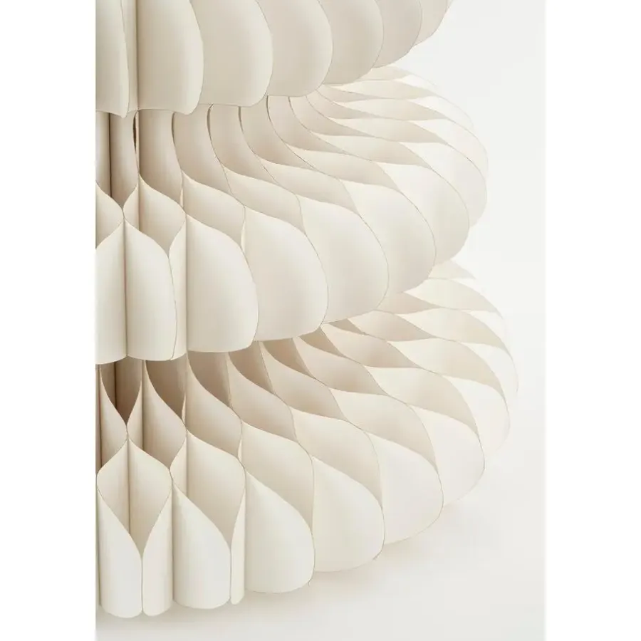 Kerstbomen-Mica Decorations Decoratie Kerstboom - H153 x Ø104 cm - Papier - Wit