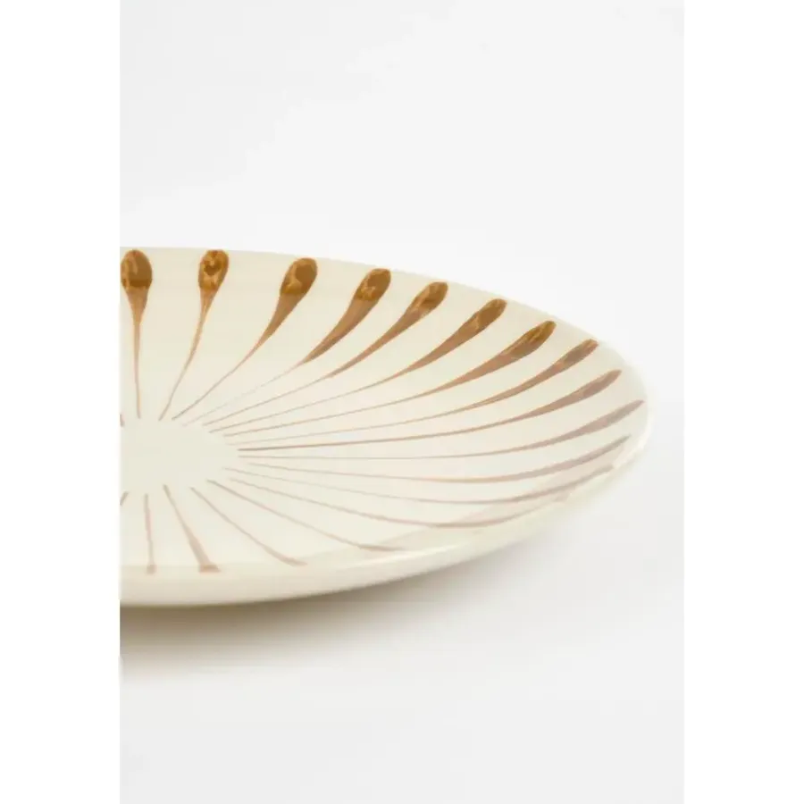 Mica Decorations Elsie Dinerbord - Assorti - H3 x Ø26 cm - Bruin