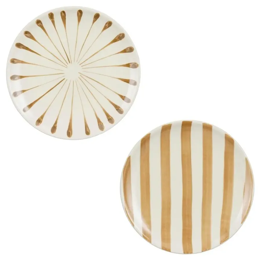 Mica Decorations Elsie Ontbijtbord - Assorti - Steengoed - Bruin