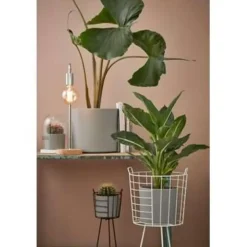 Bloempotten|Bloempotten Voor Binnen-Mica Decorations Era Bloempot - H31 x Ø32,5 cm - Lichtgrijs