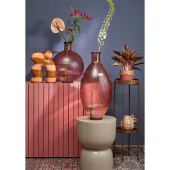 Vazen-Mica Decorations Firenza Fles Vaas - H42 x Ø34 cm - Lichtroze