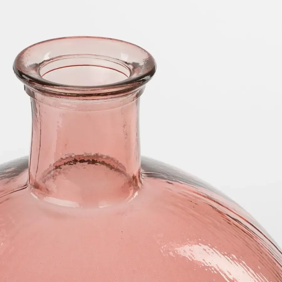 Vazen-Mica Decorations Firenza Fles Vaas - H42 x Ø34 cm - Lichtroze