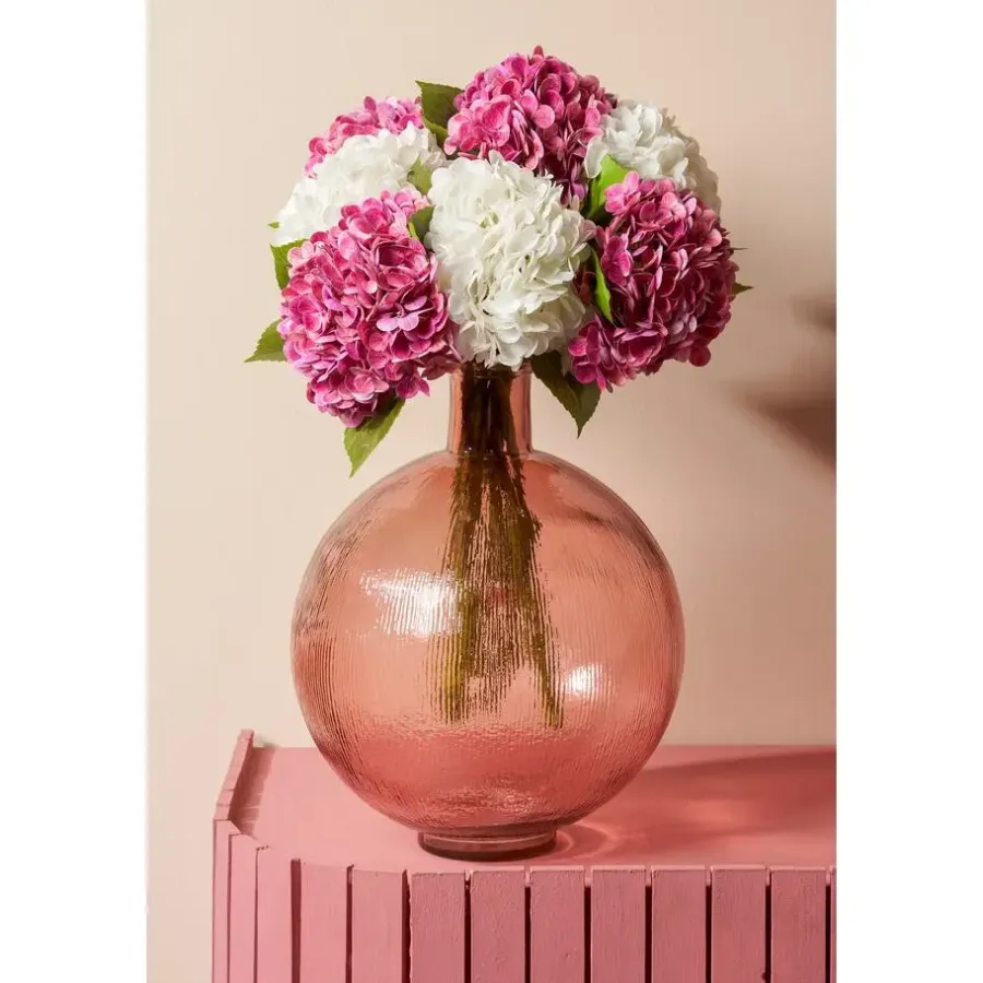 Vazen-Mica Decorations Firenza Fles Vaas - H42 x Ø34 cm - Lichtroze
