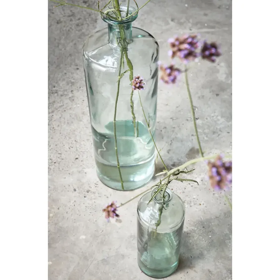 Vazen-Mica Decorations Guan Glazen Fles - H40 x Ø15 cm - Transparant