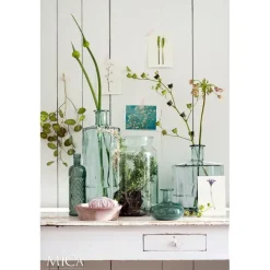 Vazen-Mica Decorations Guan Glazen Fles - H40 x Ø15 cm - Transparant