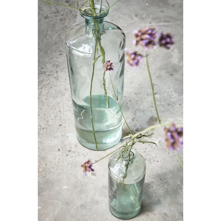 Vazen-Mica Decorations Guan Glazen Fles - H40 x Ø15 cm - Transparant