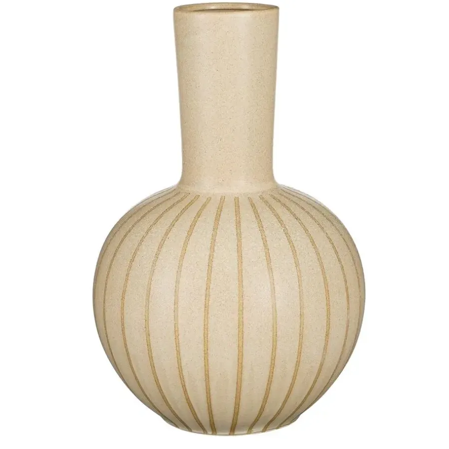 Vazen-Mica Decorations Holm Vaas - H52 x Ø34 cm - Keramiek - Crème