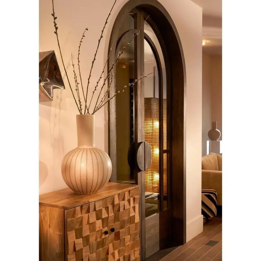 Vazen-Mica Decorations Holm Vaas - H52 x Ø34 cm - Keramiek - Crème
