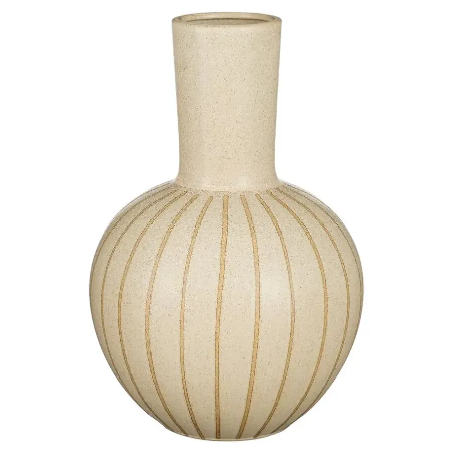 Mica Decorations Holm Vaas - H42 x Ø27,5 cm - Keramiek - Crème