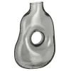 Mica Decorations Jay Vaas - L18,5 x B10,5 x H25 cm - Glas - Lichtgrijs
