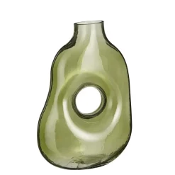 Mica Decorations Jay Vaas - L18,5 x B10,5 x H25 cm - Glas - Lichtgroen