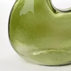 Mica Decorations Jay Vaas - L18,5 x B10,5 x H25 cm - Glas - Lichtgroen