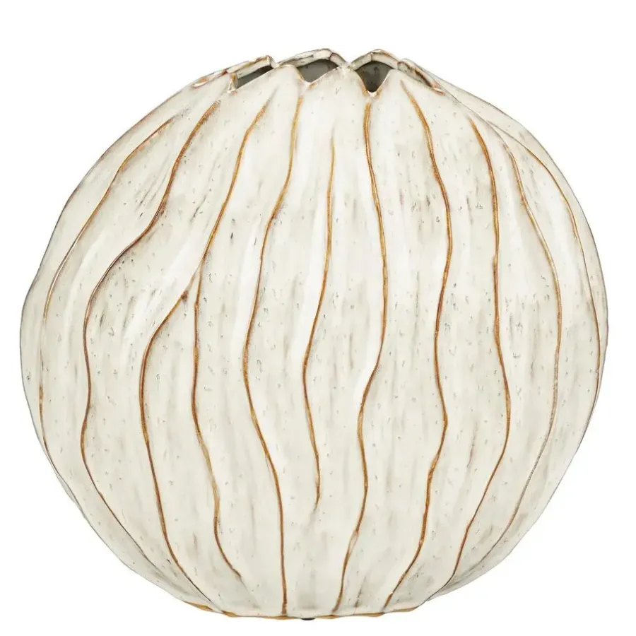 Vazen-Mica Decorations Jovi Vaas - L43 x B23 x H41 cm - Keramiek - Wit