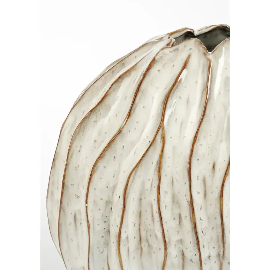 Vazen-Mica Decorations Jovi Vaas - L43 x B23 x H41 cm - Keramiek - Wit
