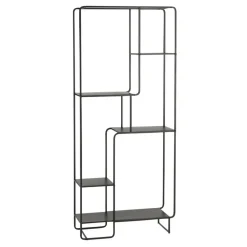 Wandrekken-Mica Decorations Jules Open kast - L76 x B30 x H178 cm - Zwart