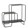 Wandkasten-Mica Decorations Jules Wandkast - L70 x B30 x H76 cm - Metaal - Zwart