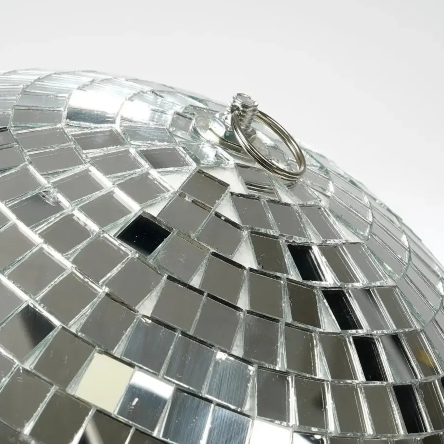 Mica Decorations Kerst Discobal - Ø25 cm - Zilver