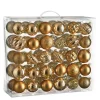 Kerstballen-Mica Decorations Kerstballen Set - 60 Stuks - Koper