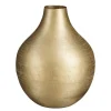 Mica Decorations Kyan Vaas - H31 x Ø25 cm - Aluminium - Champagne