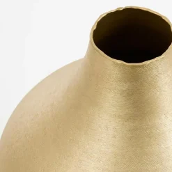 Mica Decorations Kyan Vaas - H31 x Ø25 cm - Aluminium - Champagne