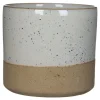 Mica Decorations Lago Bloempot - H18 x Ø20,5 cm - Wit