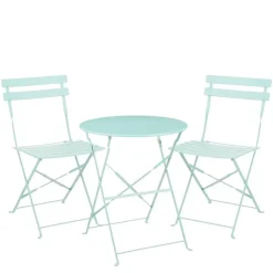 Bistro- & Balkonsets-Mica Decorations Laurence Bistro Set - Set of 3 - Metaal - Lichtgroen