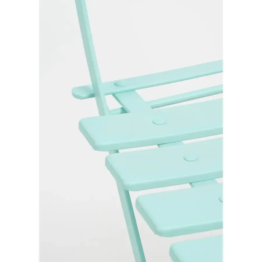 Bistro- & Balkonsets-Mica Decorations Laurence Bistro Set - Set of 3 - Metaal - Lichtgroen