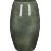 Vazen-Mica Decorations Lester Vaas - H50 x Ø30 cm - Terracotta - Groen