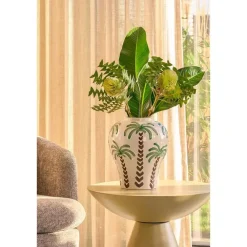 Vazen-Mica Decorations Paradiso Vaas - H32 x Ø26 cm - Keramiek - Off-white