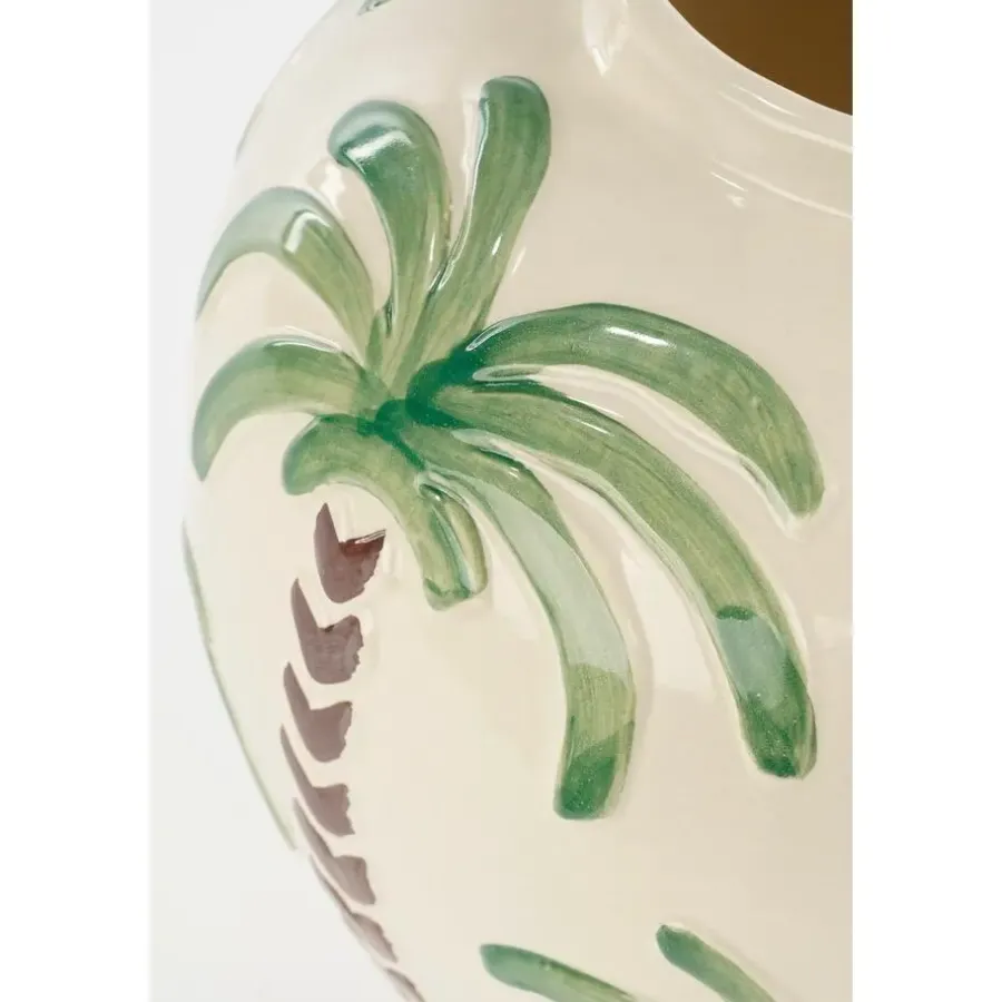 Vazen-Mica Decorations Paradiso Vaas - H32 x Ø26 cm - Keramiek - Off-white