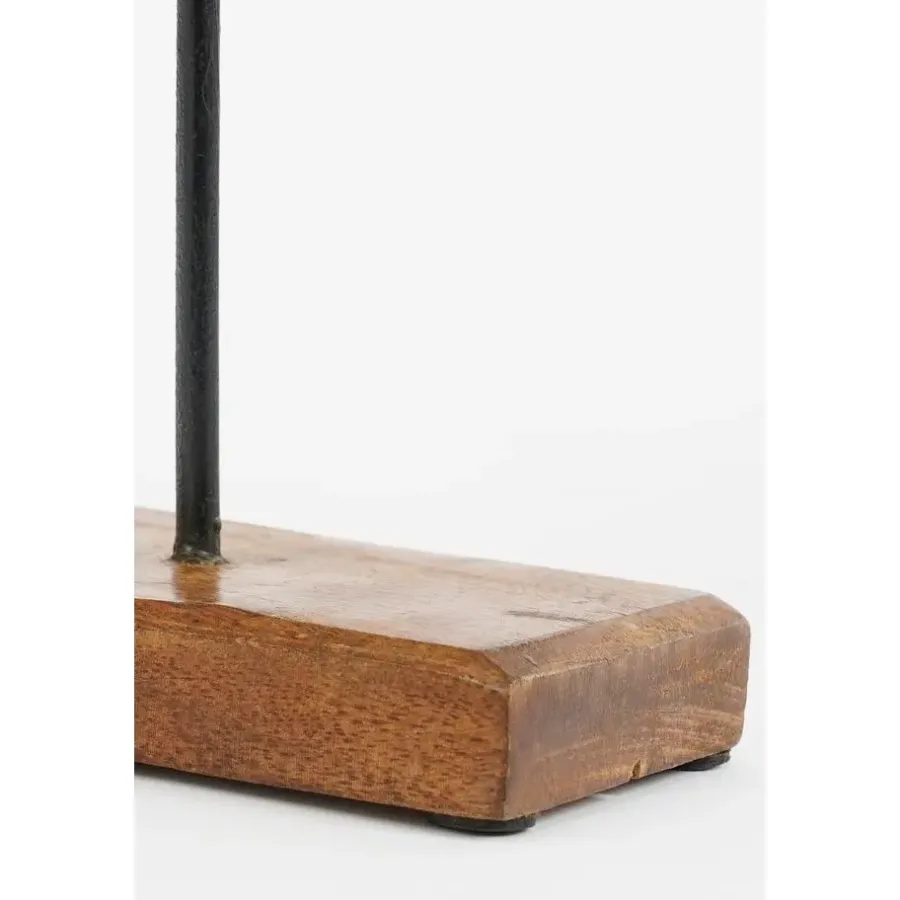 Beelden-Mica Decorations Petra Decoratie - L39 x B21 x H8 cm - Hout - Bruin