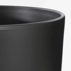 Bloempotten|Bloempotten Voor Binnen-Mica Decorations Planten/bloempot Tusca - Zwart - D12/H11 cm
