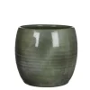 Bloempotten Voor Binnen-Mica Decorations Plantenpot - groen - glans - keramiek - 28 x 26 cm