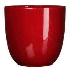 Bloempotten|Bloempotten Voor Binnen-Mica Decorations Plantenpot - rood - keramiek - 28 x 25 cm