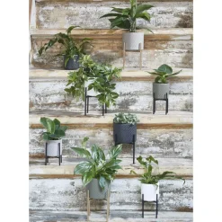 Mica Decorations Plantenpot - wit - keramiek - 23 x 21 cm