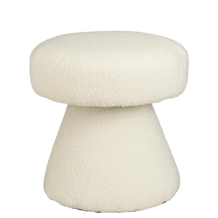 Poefen-Mica Decorations Poef - H46 x Ø49 cm - Off White