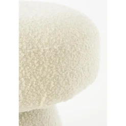 Poefen-Mica Decorations Poef - H46 x Ø49 cm - Off White