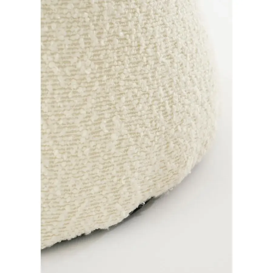 Poefen-Mica Decorations Poef - H46 x Ø49 cm - Off White