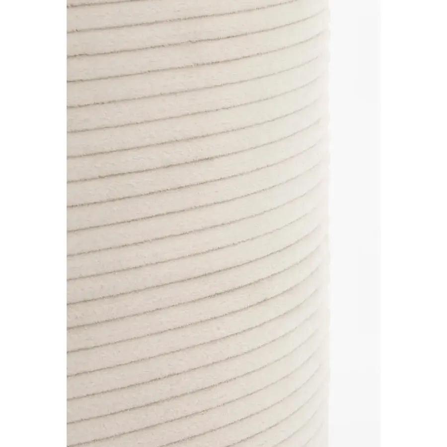 Poefen-Mica Decorations Poef met Opbergruimte - H41 x Ø42 cm - Off-white