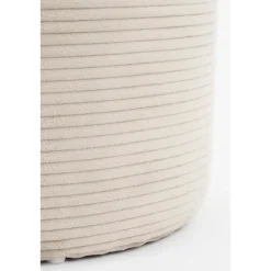Poefen-Mica Decorations Poef met Opbergruimte - H41 x Ø42 cm - Off-white