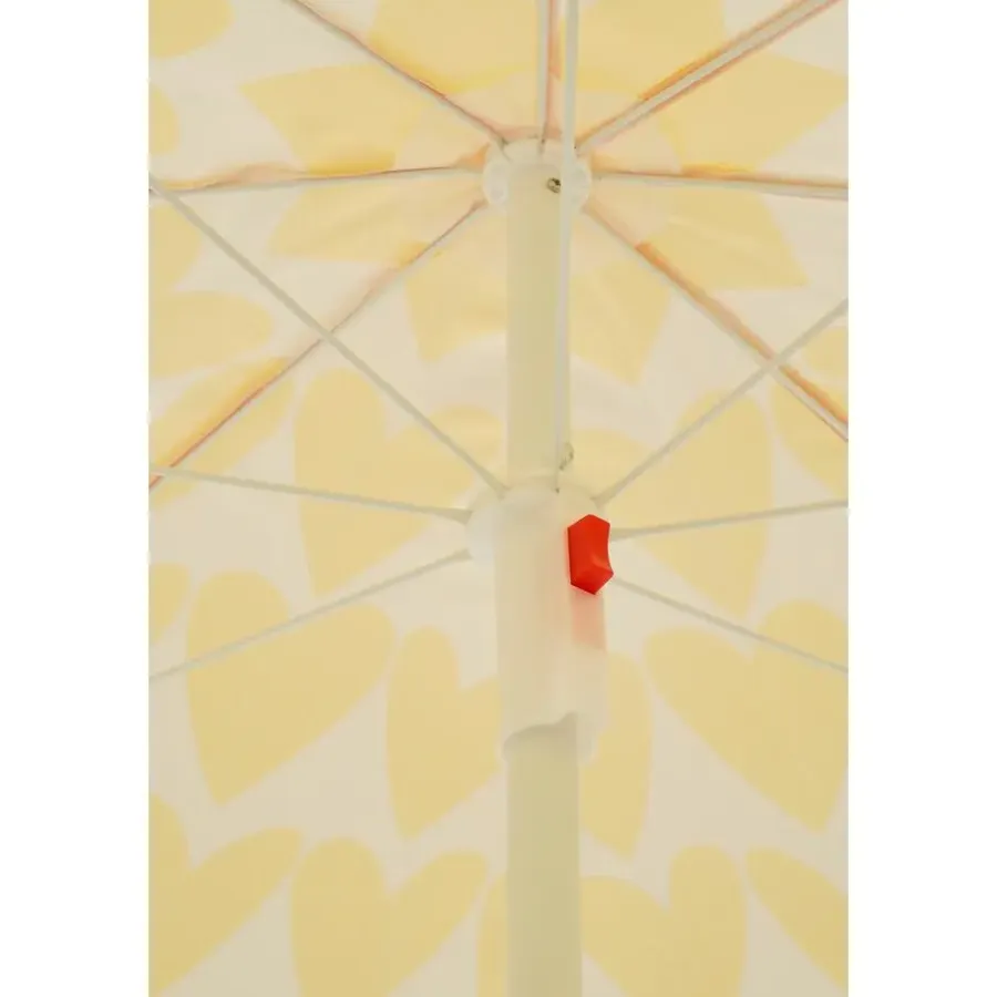 Parasols-Mica Decorations Strandparasol - H180 x Ø160 cm - Geel