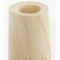 Mica Decorations Vaas - hout - bolvormig - 16 x 28 cm