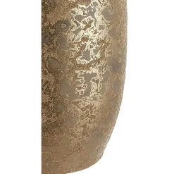 Vazen-Mica Decorations Vaas - keramiek flakes motief goud - 17 x 35 cm