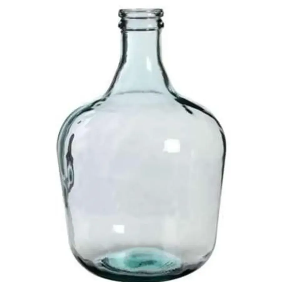 Mica Decorations Vaas Diego - flessenhals - gerecycled glas - 42 cm