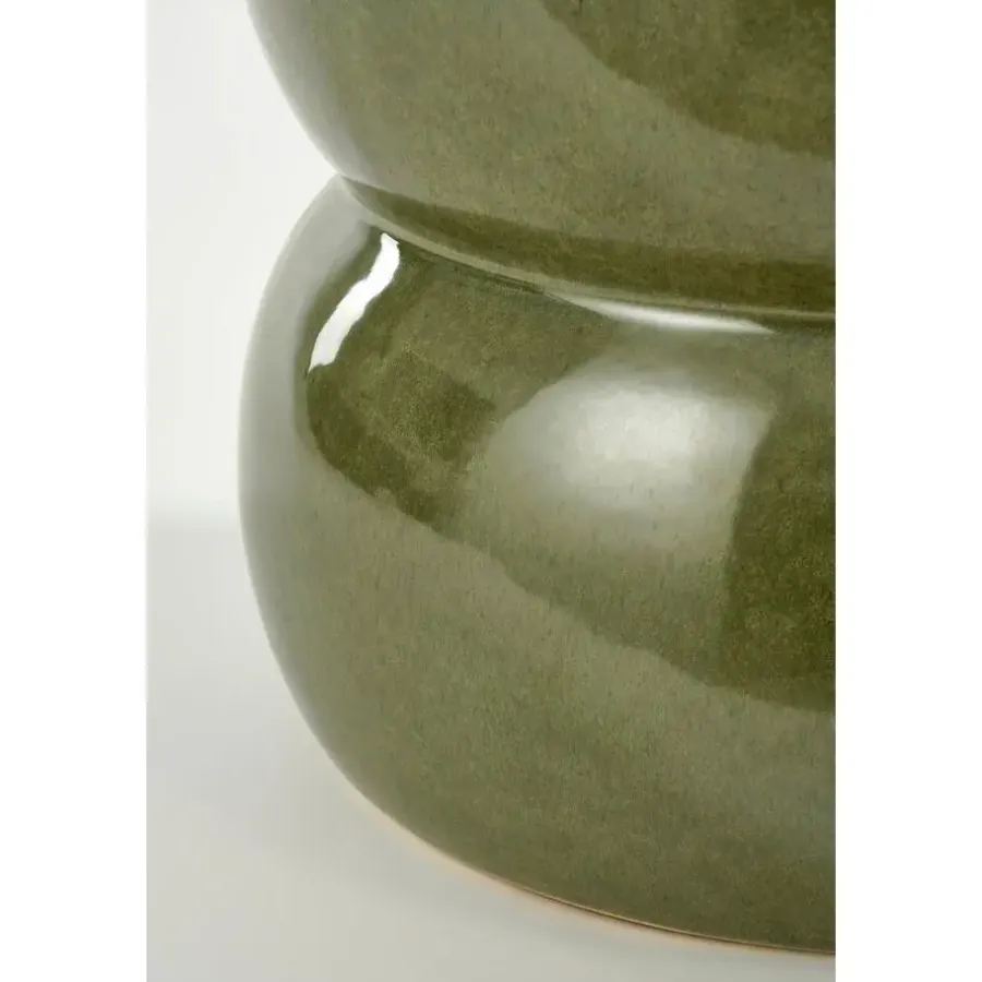 Bijzettafels-Mica Decorations Vendi Bijzettafel - H40 x Ø35 cm - Donkergroen