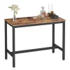Bartafels-Merkloos Middelhoge bartafel - vintage - 120x90x60 cm - vintage bruin